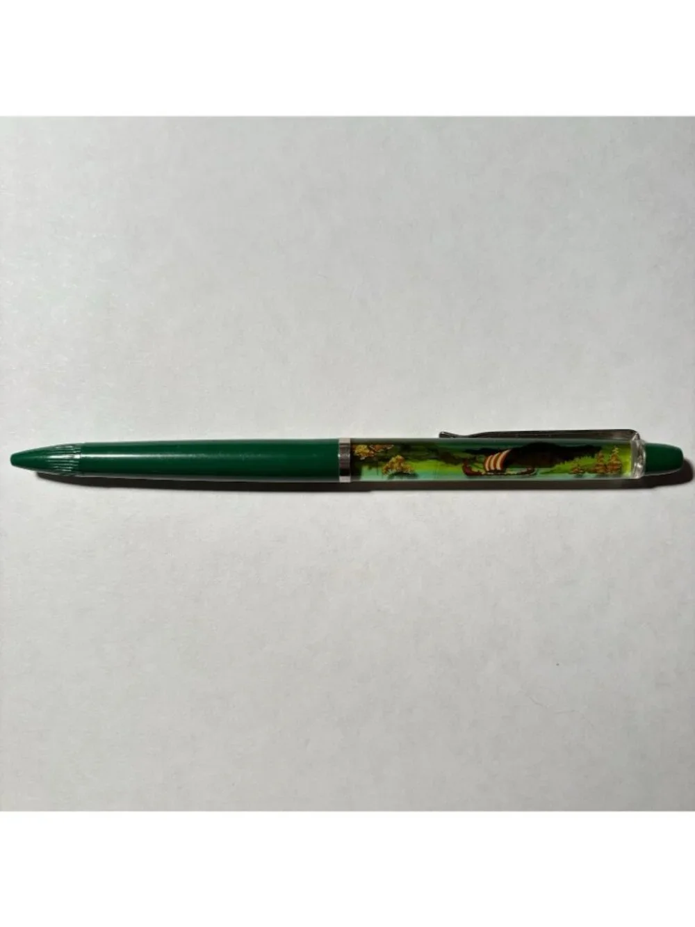 Hilsen Fra Norge Floaty Pen Greetings From Norway Viking Sailing Ship Moves Vtg